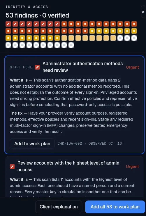 SCOUTz finding detail: anonymized product capture